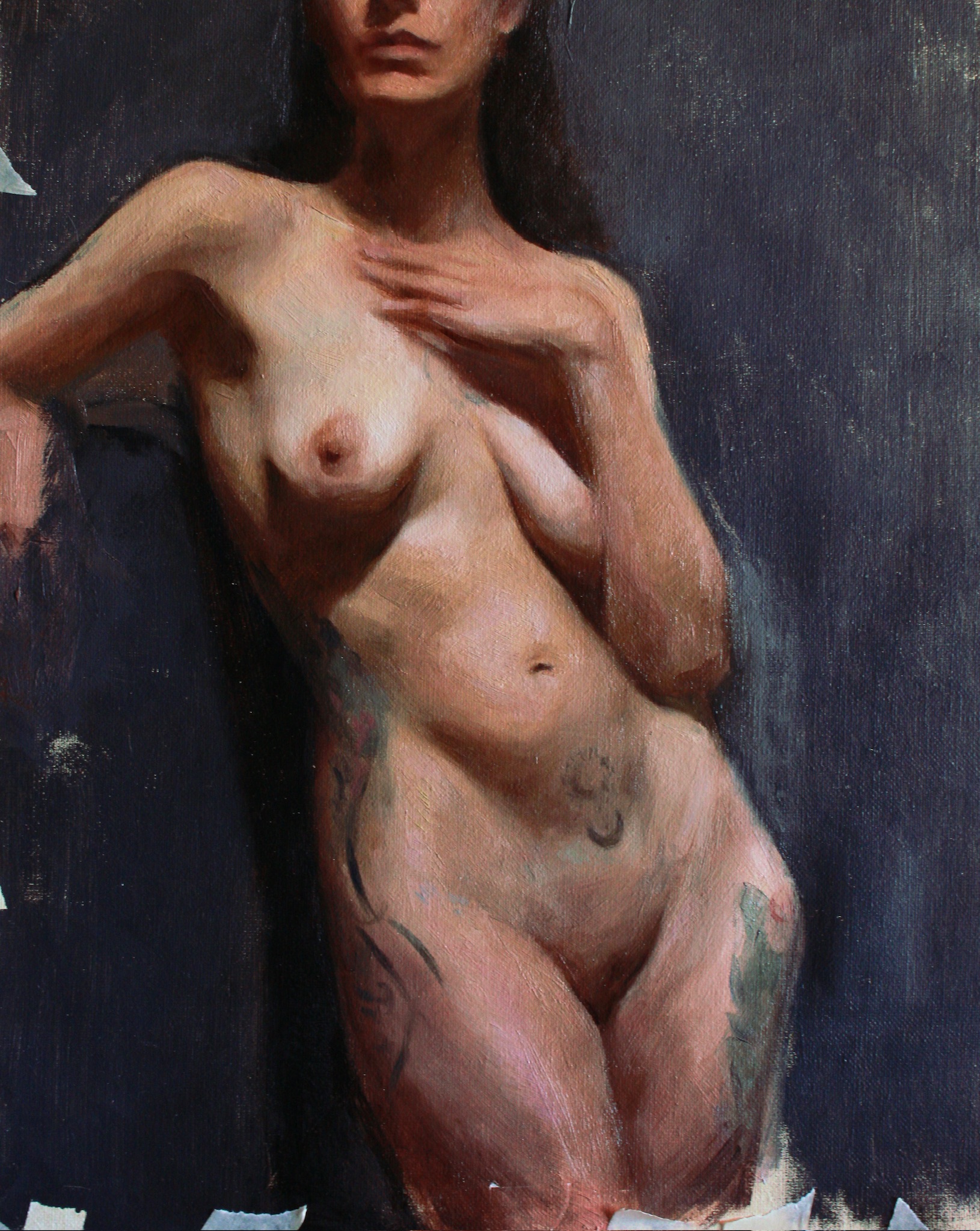 Estudio de torso, obra de Sofía Centurión