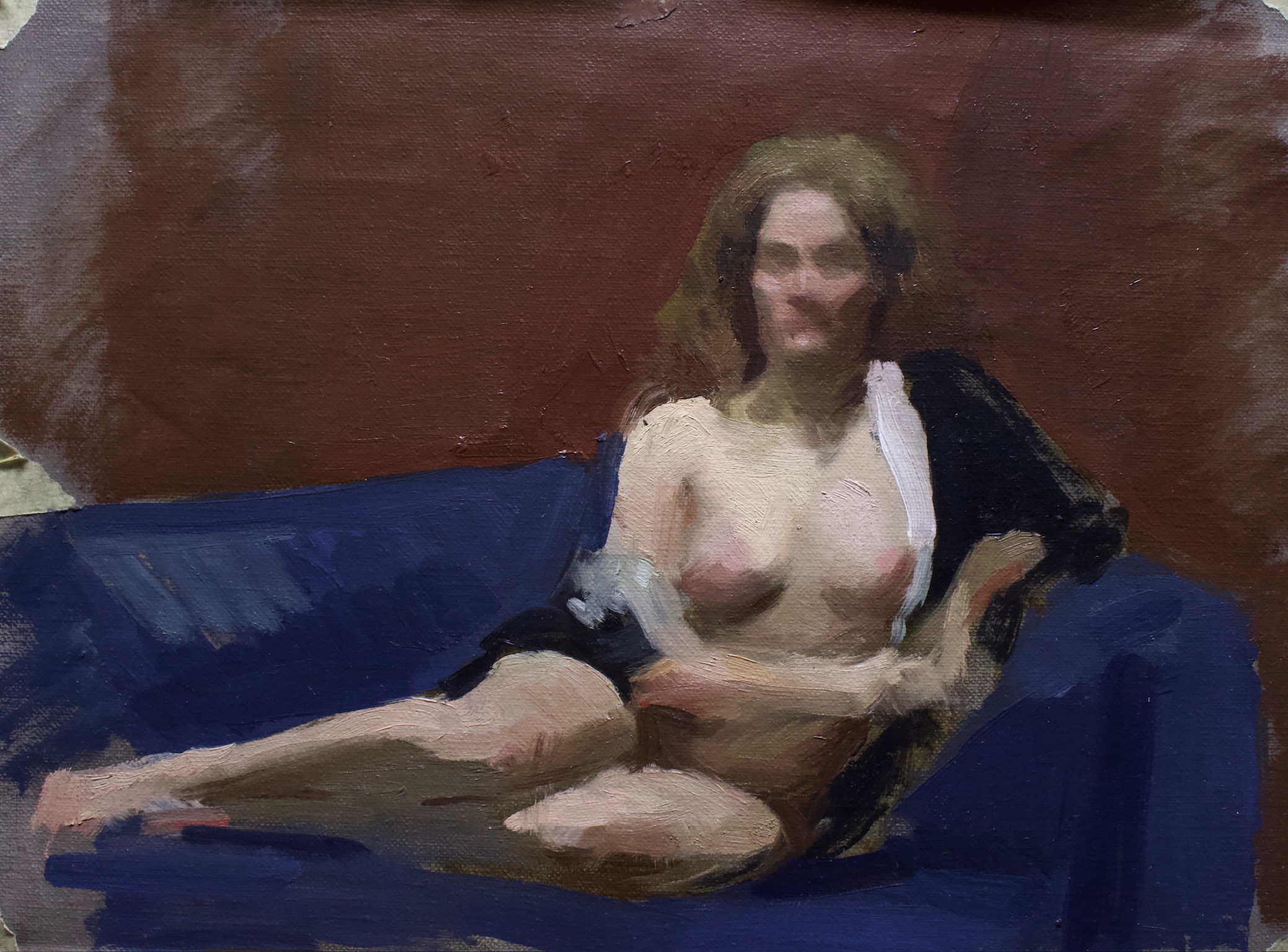 Alba en el sofá, obra de Sofía Centurión