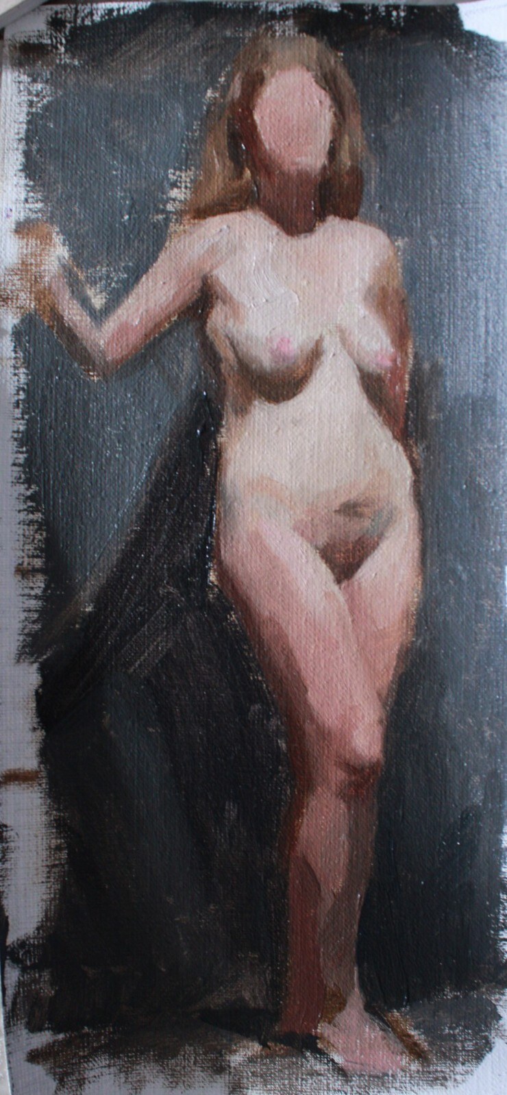 Sasha de pie, obra de Sofía Centurión